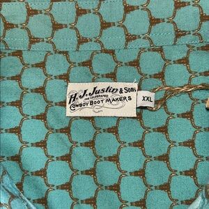 H.J. Justin & Sons Pearl Snap Shirt Size XXL